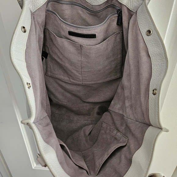 Rebecca Minkoff Light Grey Leather Tote Bag - Picture 4 of 8